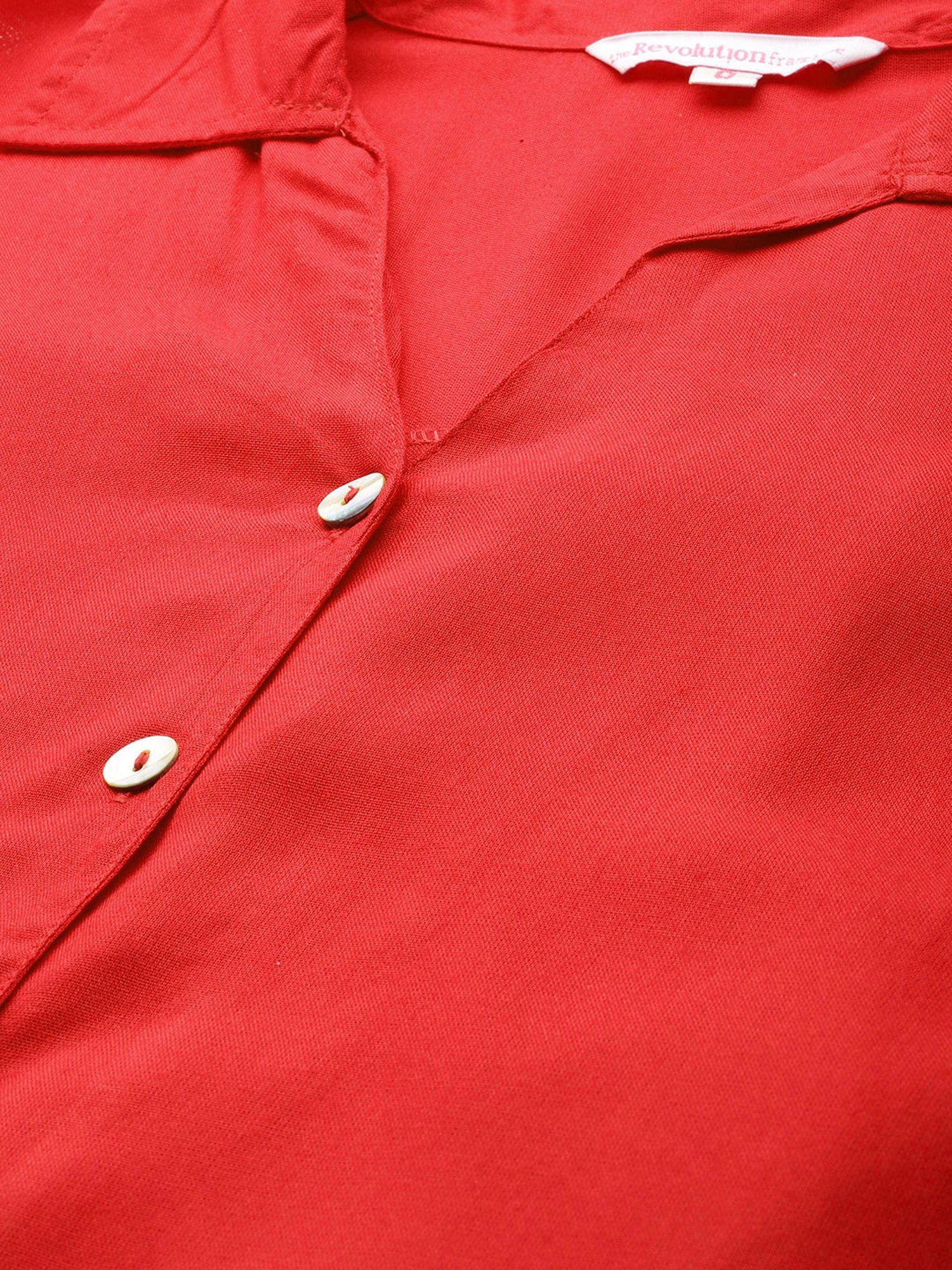 theRebelinme Red Regular Fit Shirt