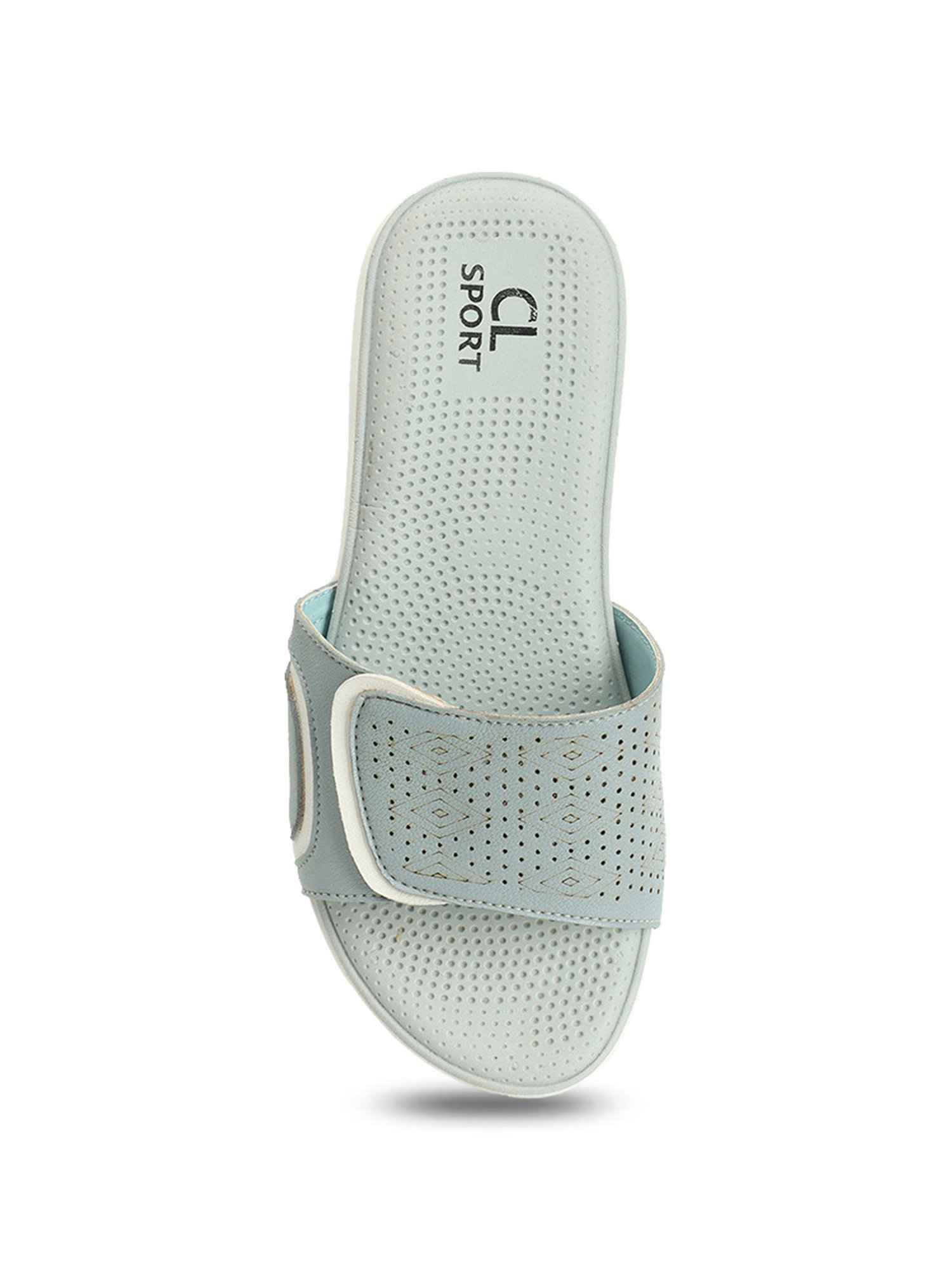 CL Sports by Carlton London Women's Sky Blue Casual Sandals