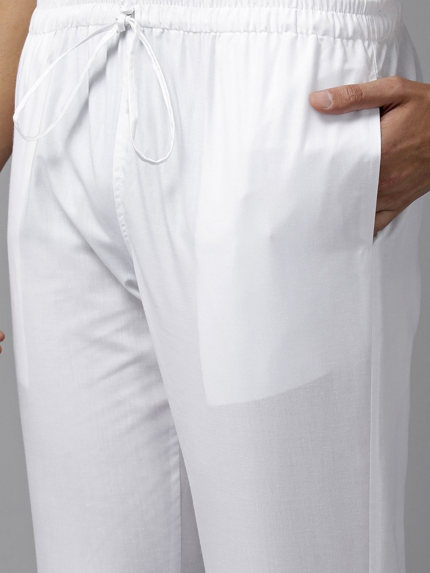 See Designs Green & White Cotton Regular Fit Printed Kurta Bottom Set