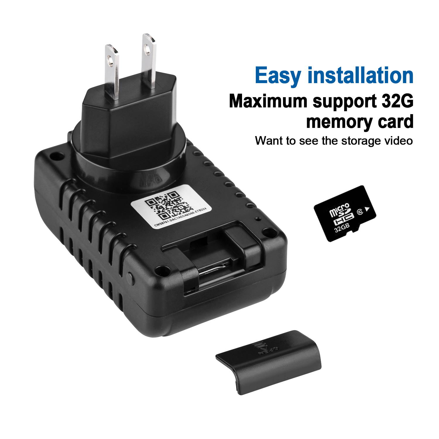 HD 1080P WIFI  Mini SPY Motion Hidden Wall Charger IP Camera US Adapter Plug Cam