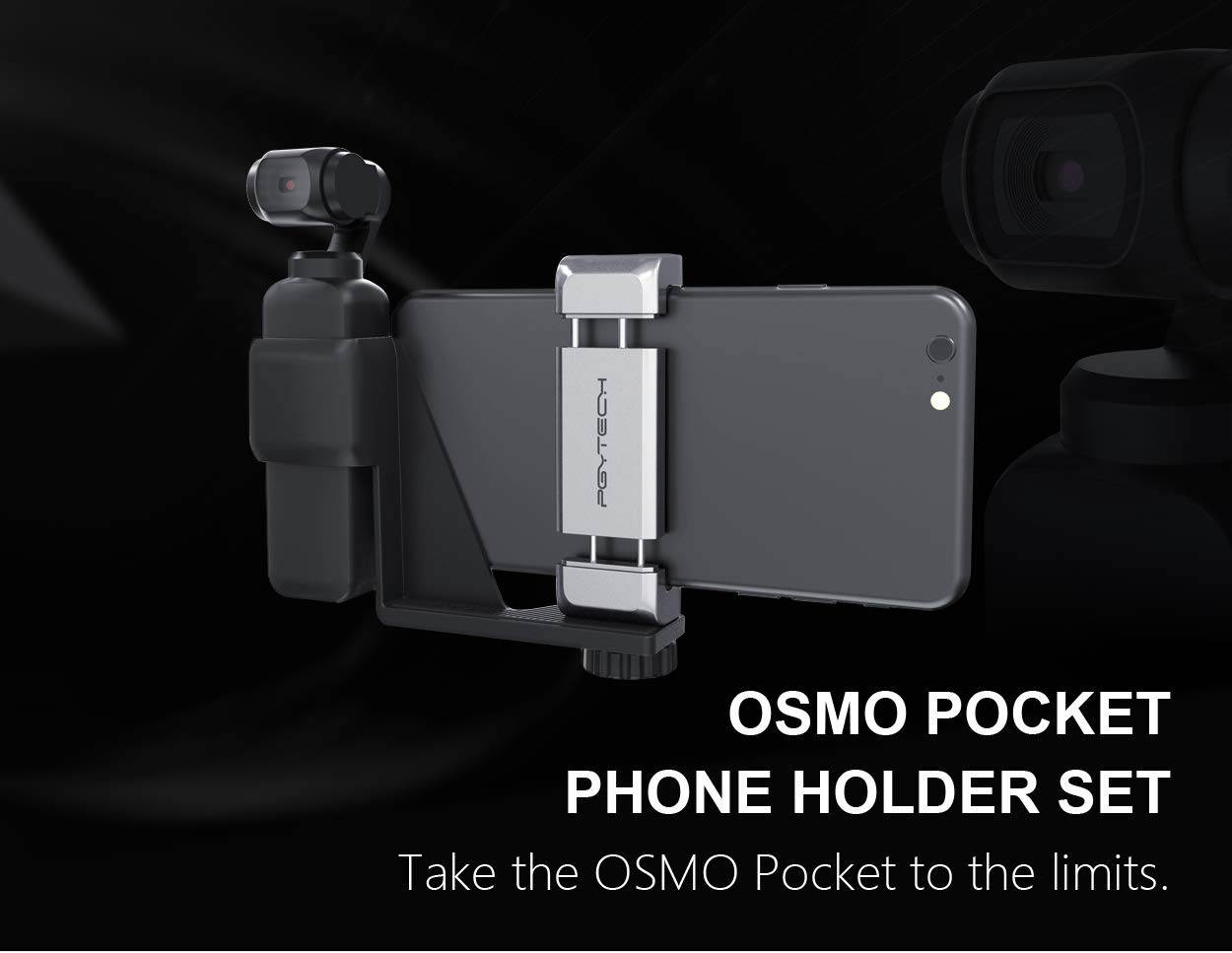 PGYTECH OSMO Pocket Phone Holder Set Expansion Accessories Compatible with DJI OSMO Pocket Accessories