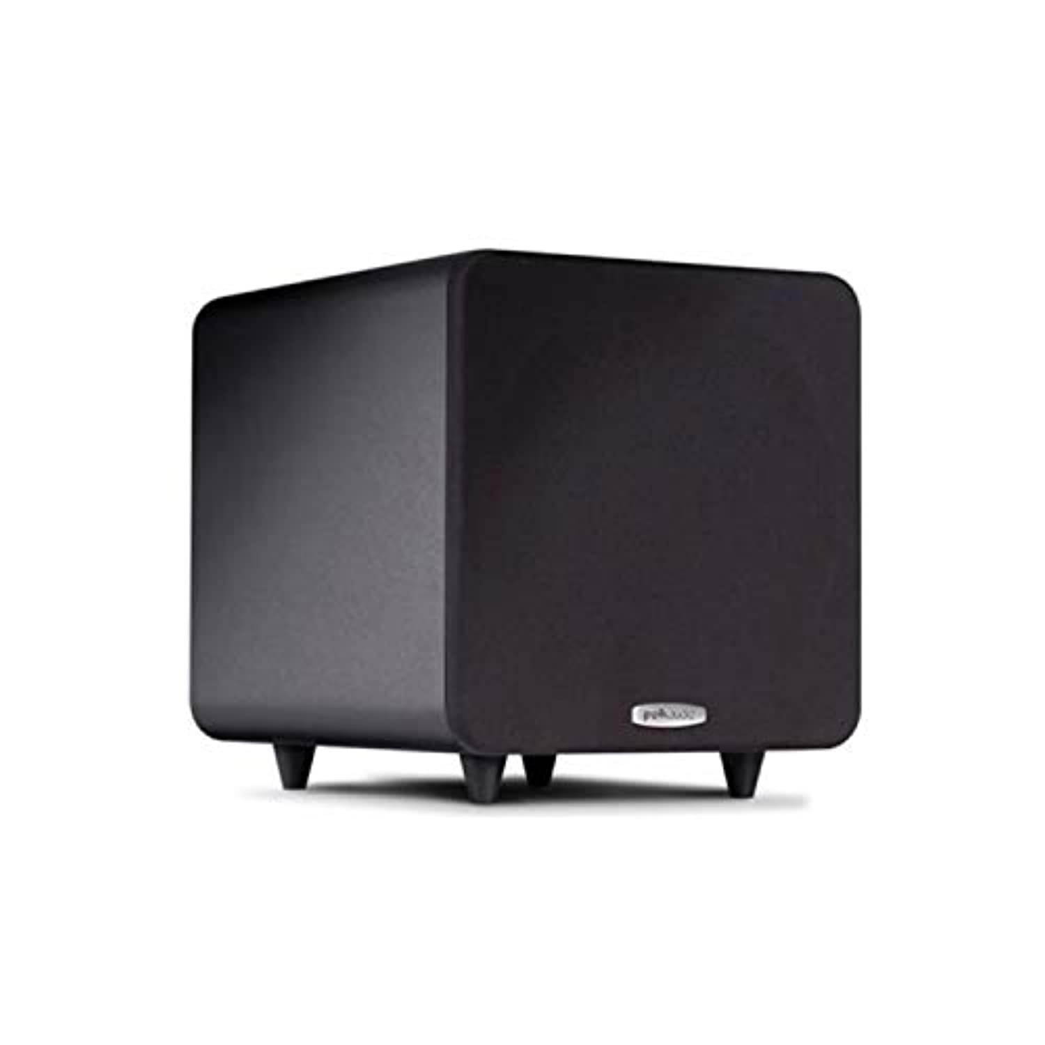 Polk Audio PSW111 8" Powered Subwoofer - Power Port Technology | Up to 300 Watt Amp | Big Bass in Compact Size | Easy Setup with Home Theater Systems Black (PSW111)
