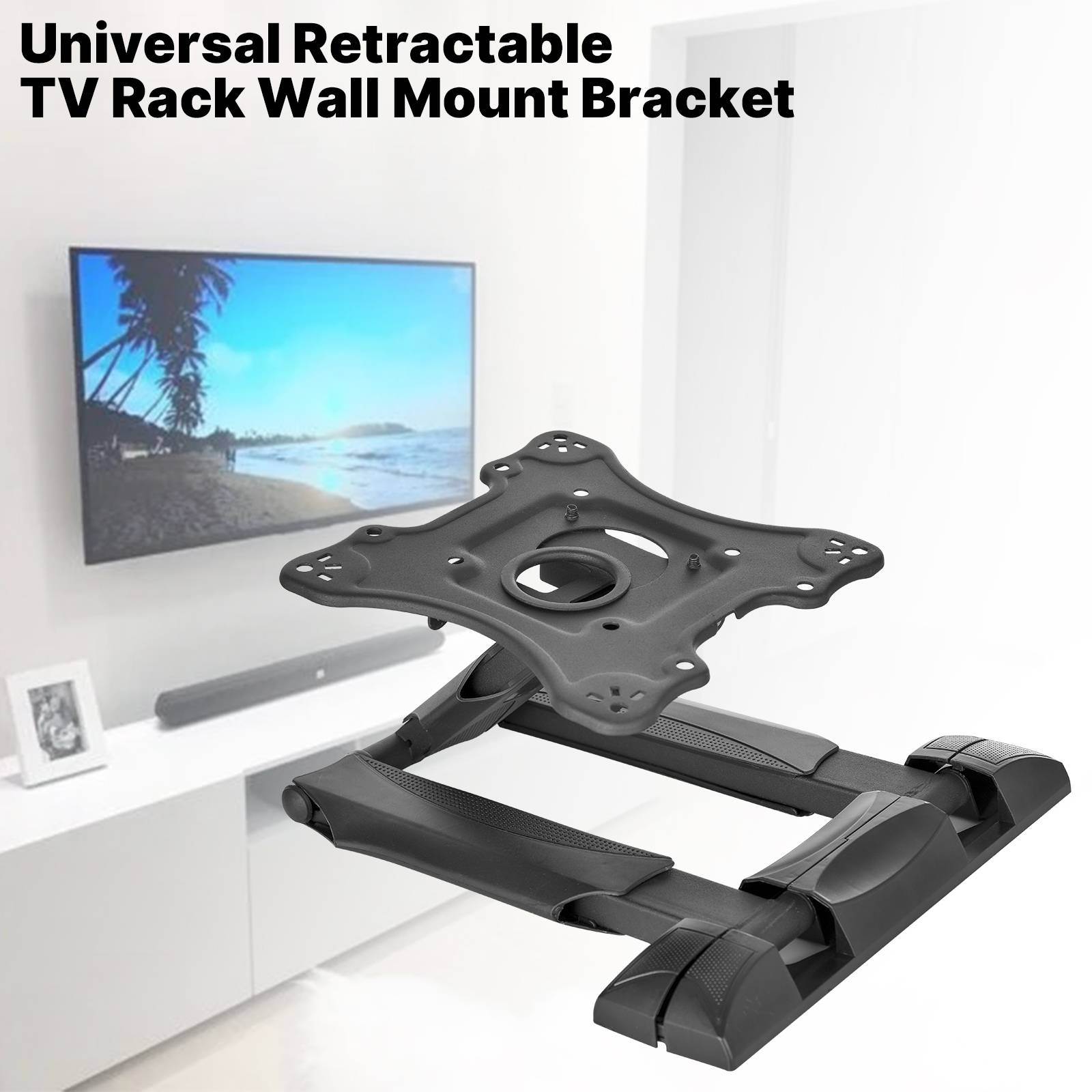 Longham Wall Mount Bracket Universal Table Desk Pedestal TV Stand Screen Monitor Riser for LCD LED 32"-55"