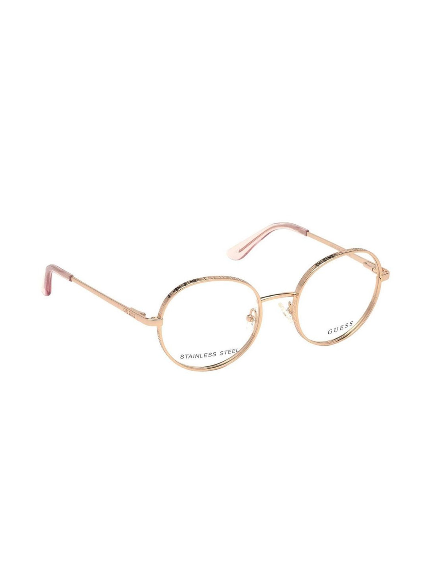 Guess Rose Gold Round Eye Frames for Women