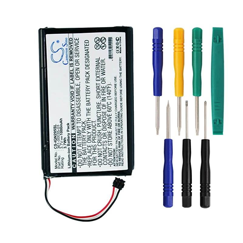 sino 1000mAh Liion Rechargeable Battery 3610003503 Replacement For Garmin Nuvi 2555LMT 2495LMT 2475LT 2405LT 2505LT 2547LMT GPS With Tools Kit