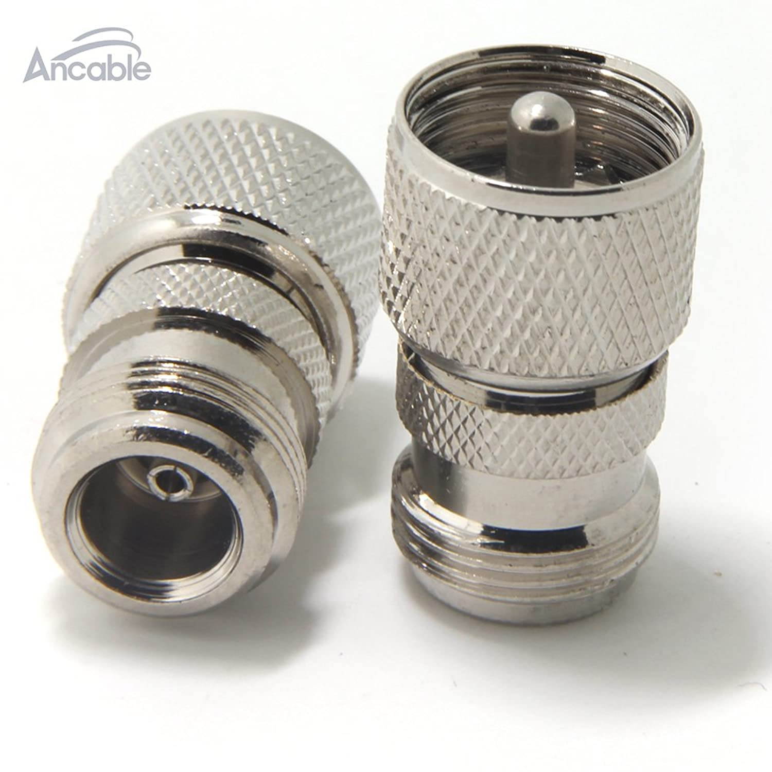 Ancable UHF/PL-259 Male to N Female Connector for CB Ham Radio Antenna Pack of 5