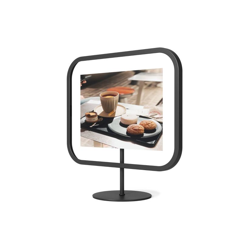 5" x 7" Infinity Sqround Single Photo Display Frame Black - Umbra