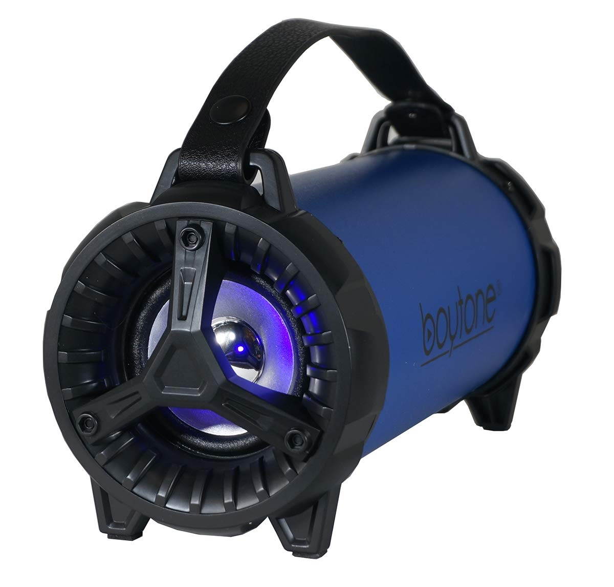 Boytone BT-40BL Portable Bluetooth Indoor/Outdoor Speaker 2.1 Hi-Fi Cylinder FM Built in Rechargeable Battery