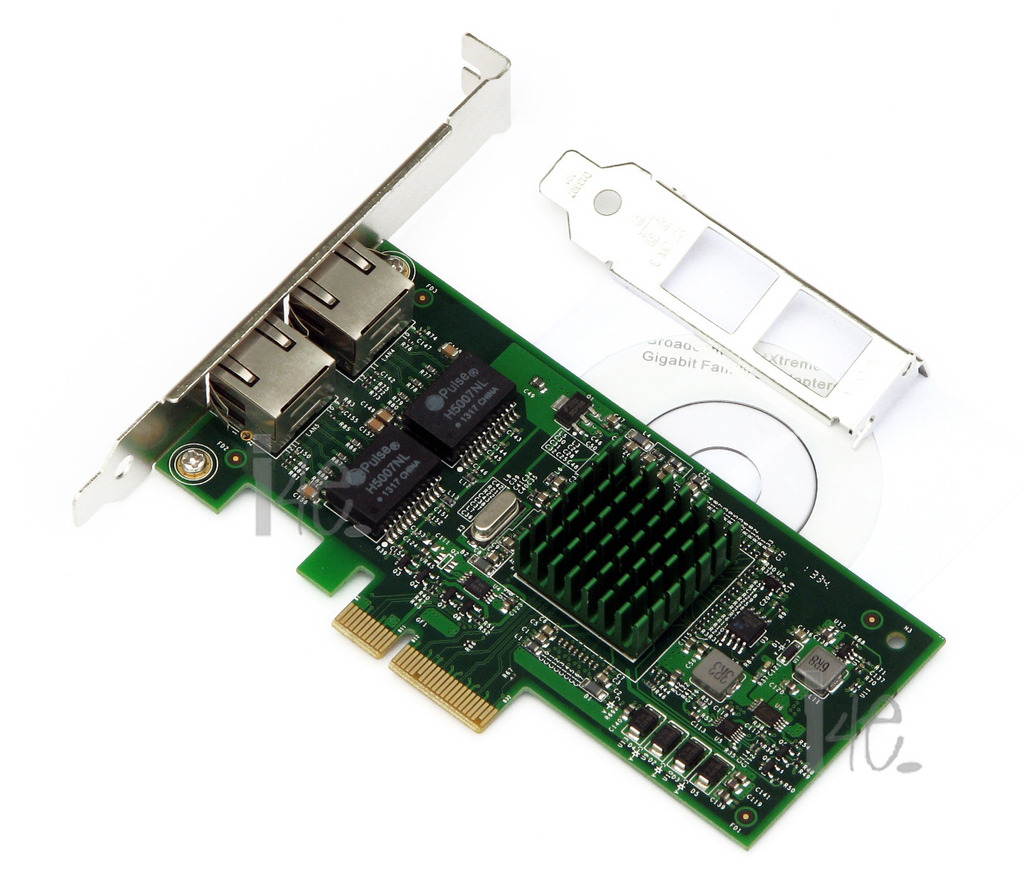 New and Sealed Broadcom 5709 NetXtreme II Dual Port Server Ethernet Gigabit PCI-Express x4 BCM5709 with TOE Support Retail