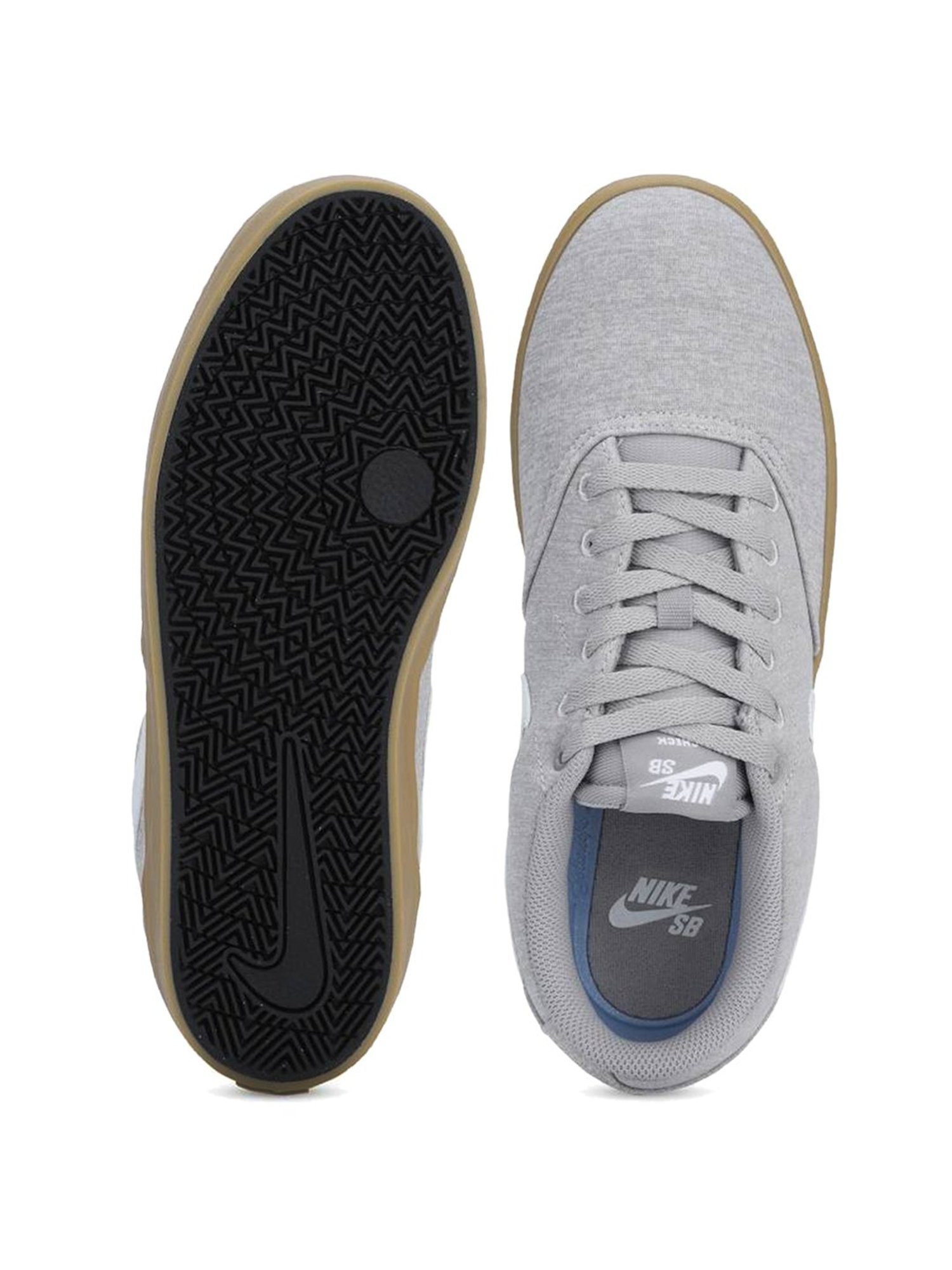 Nike Men's SB Check Solar Premium Grey Casual Sneakers