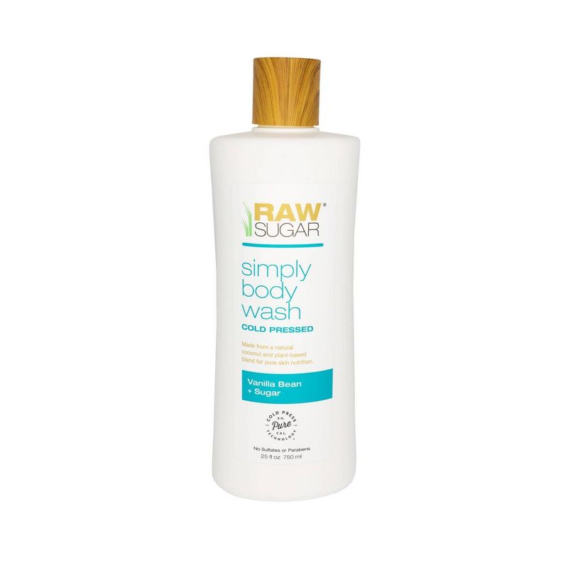 Raw Sugar Vanilla Bean and Sugar Simply Body Wash - 25 fl oz