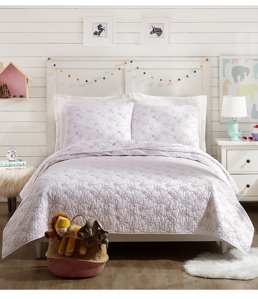 Jessica Simpson Kids Flower Heart Quilt Mini Set