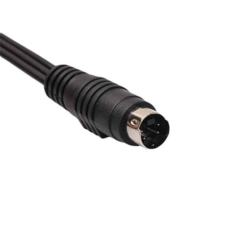 SVideo 4 Pin Male to 3 RCA AV Female Cable Audio Video Adapter Conversion Laptop PC Computer Connector