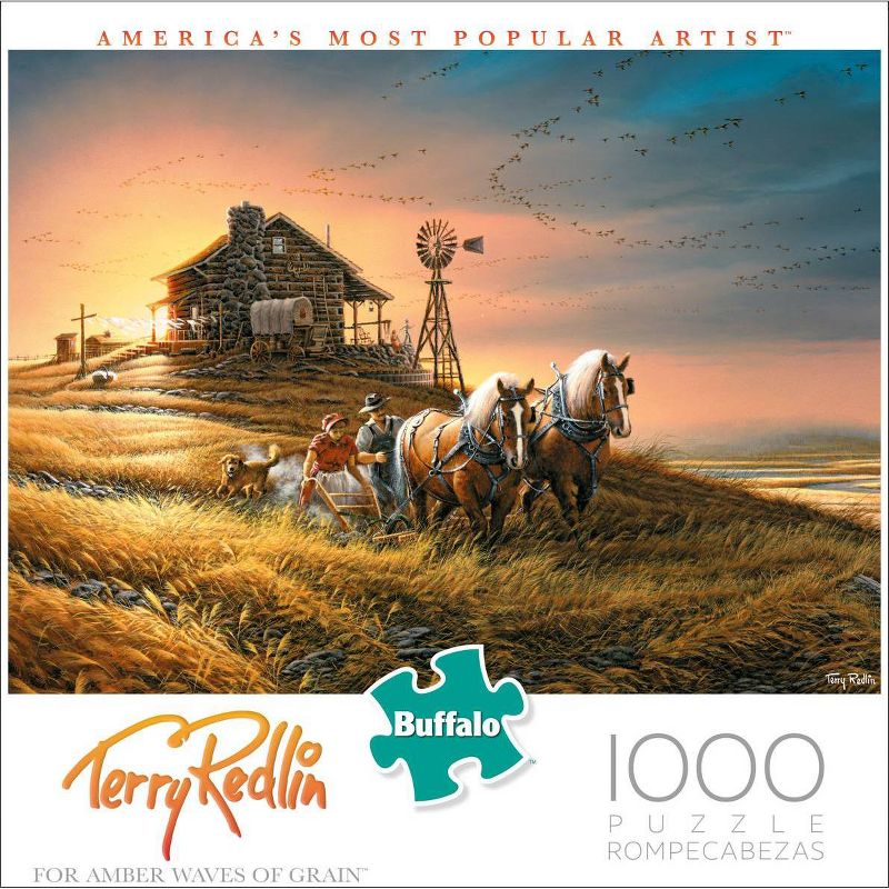 Buffalo Games Terry Redlin: For Amber Waves of Grain Jigsaw Puzzle - 1000pc