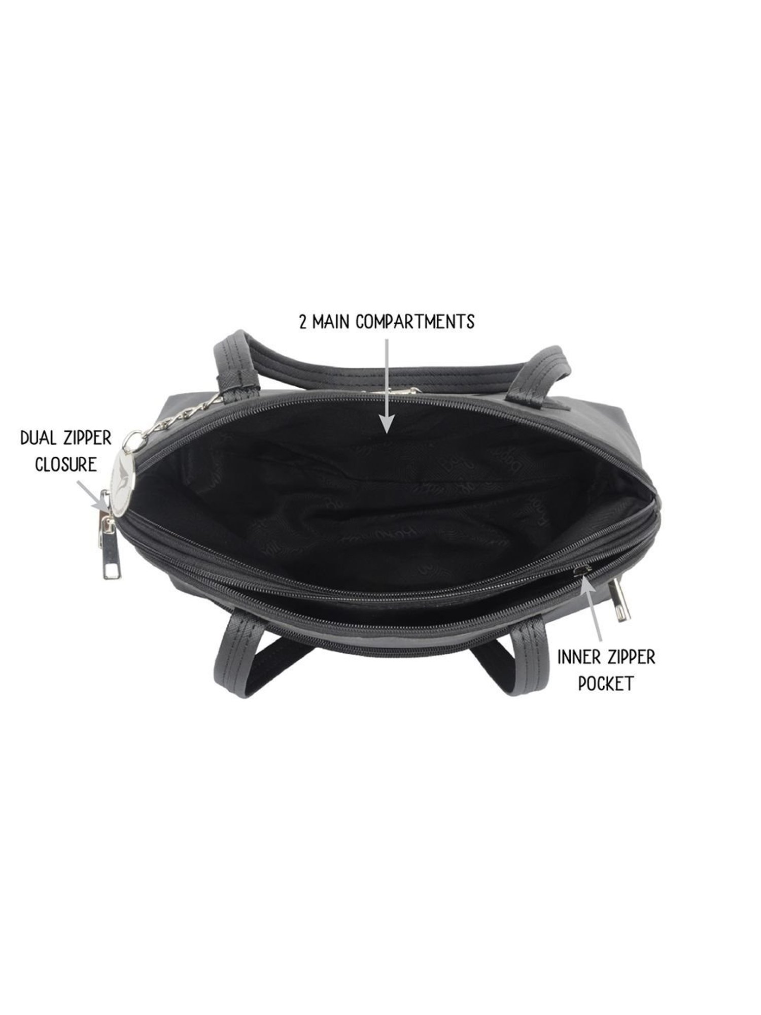 Baggit Black Large Shoulder Bag