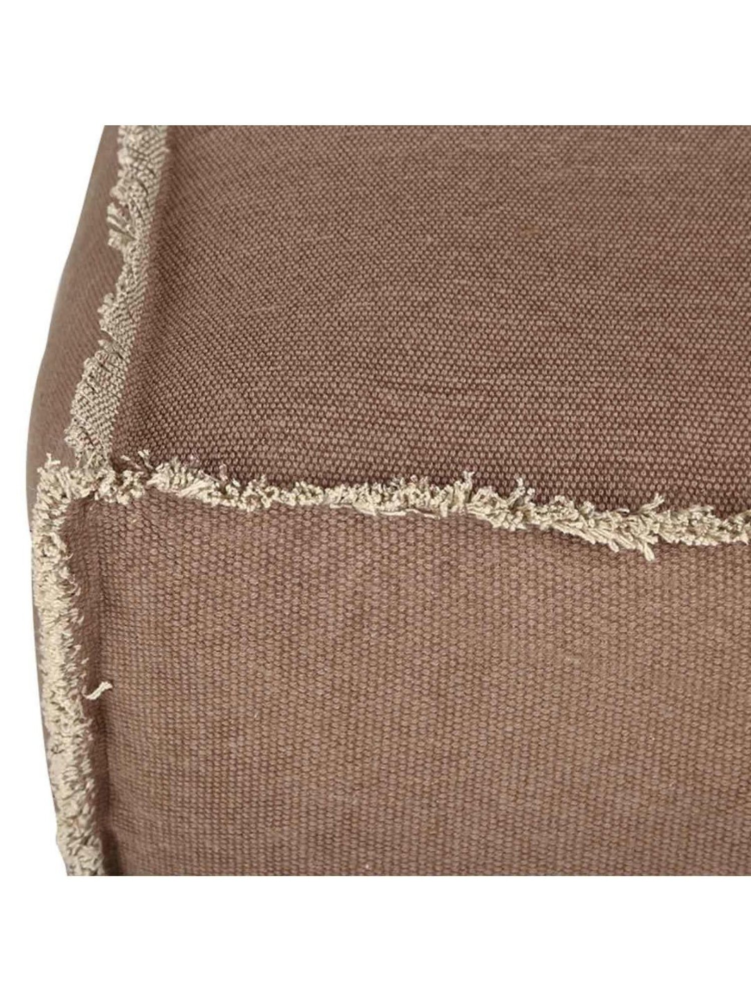 Home4U Lucas Pink Cotton Blend Pouffe