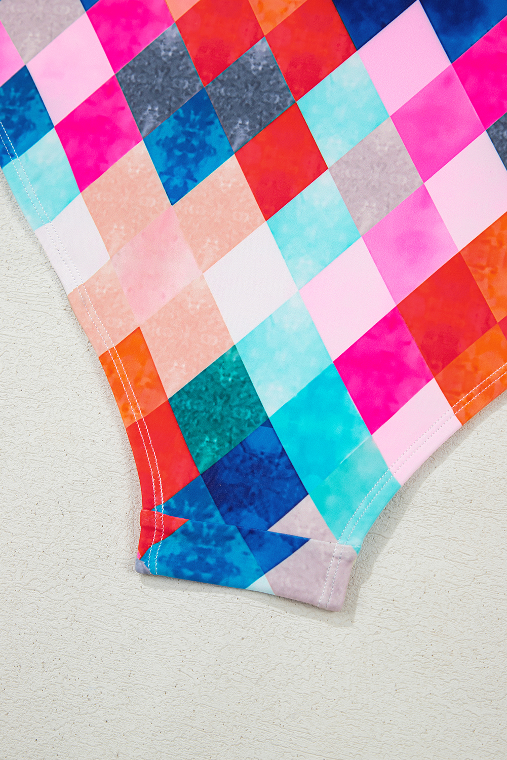 Black Plant Print Zip Front Half Sleeve One Piece Swimsuit