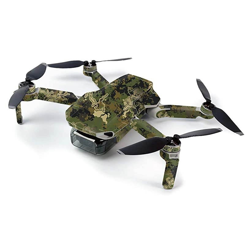 Skin for DJI Mavic Mini Portable Drone Quadcopter Viper Woodland | Protective Durable and Unique Vinyl Decal wrap Cover | Easy to Apply Remove and Change Styles | Made in The USA