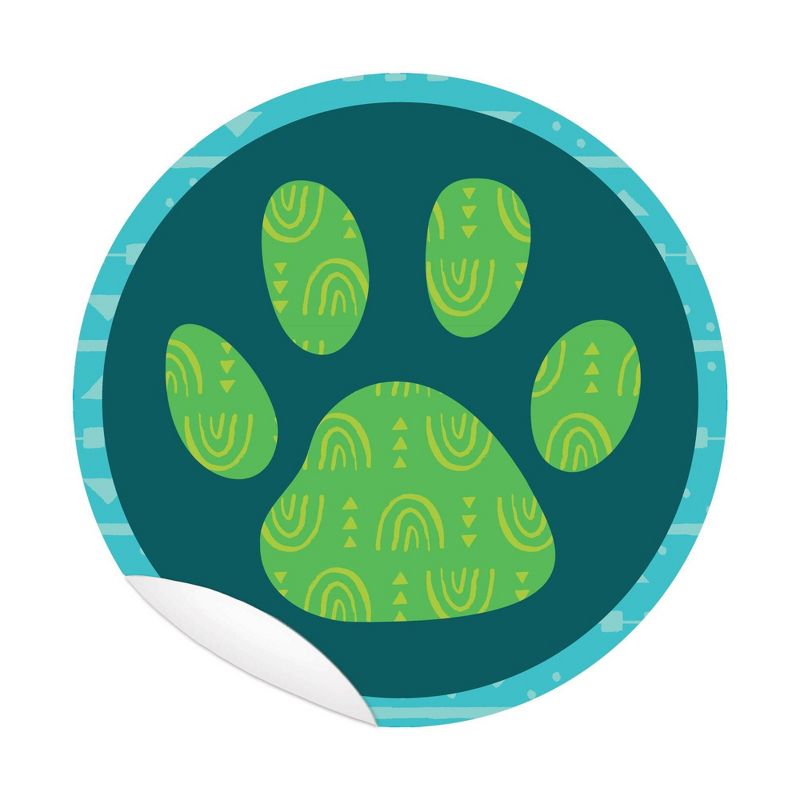One World Paw Print Floor Decals - Carson Dellosa