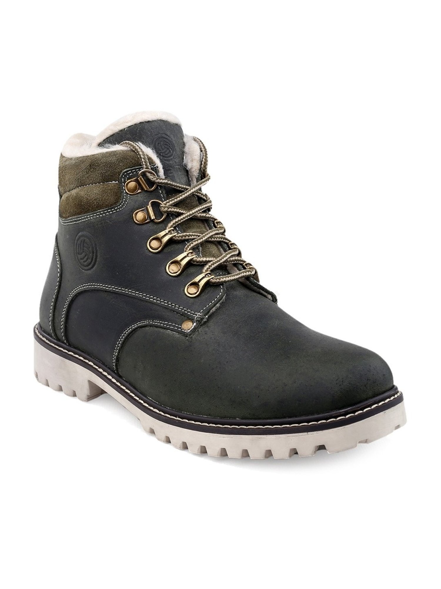 Bacca Bucci Men's MOSCOW Olive Derby Boots