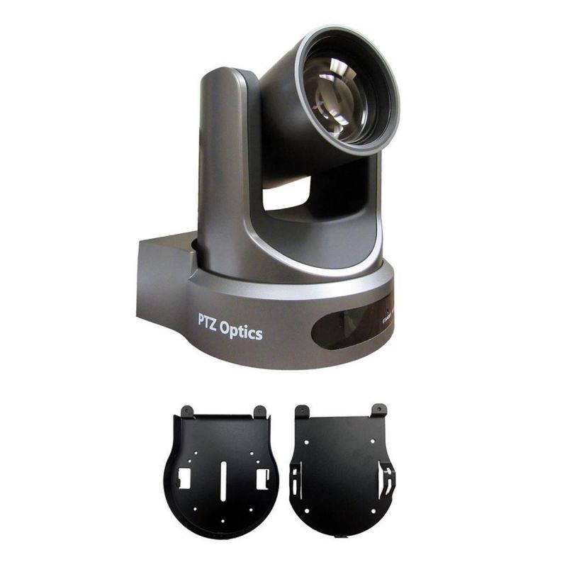 PTZOptics 12x Network Device Interface Camera, Gray W/HuddleCamHD Ceiling Mount