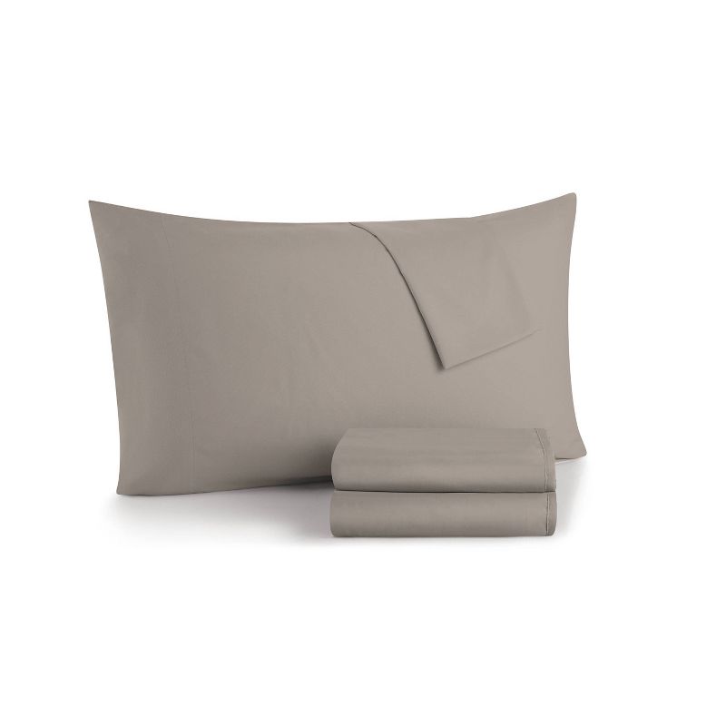 Twin 5pc Lattice Embossed Bed in a Bag Comforter Set Taupe - VCNY HOME