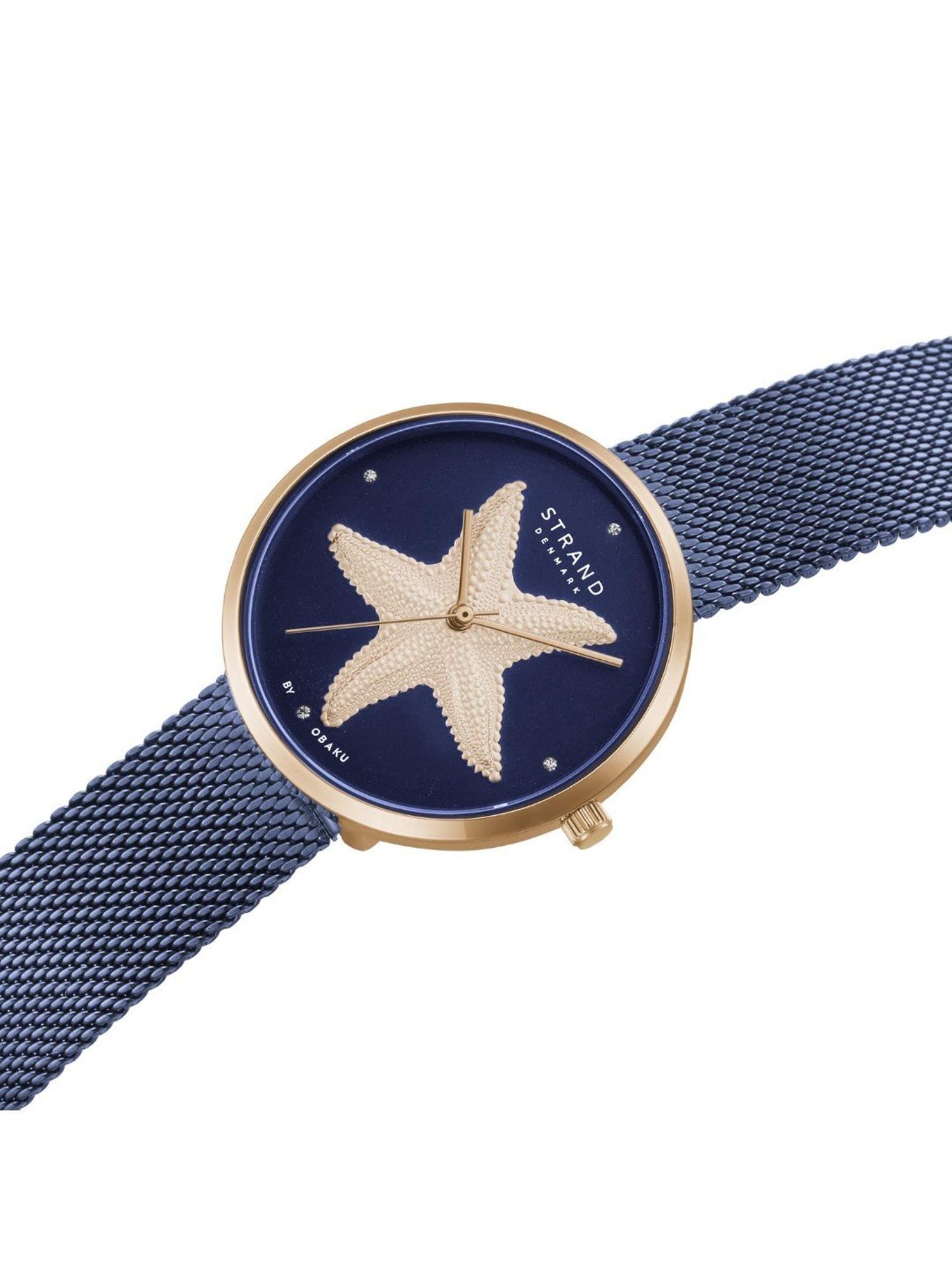 STRAND by Obaku S700LHVLML-DSF Starfish Ocean Analog Watch for Women