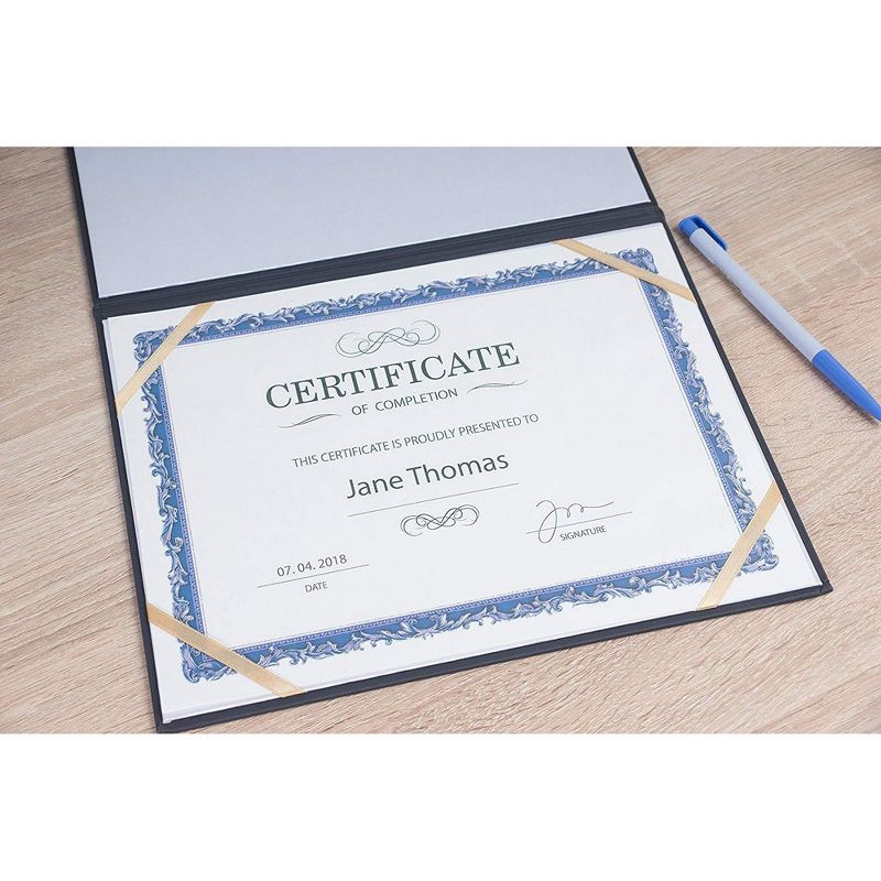 Best Paper Greetings Certificate Holder - Diploma Cover, Document Cover for Letter-Sized Award Certificate, 11.5x9"