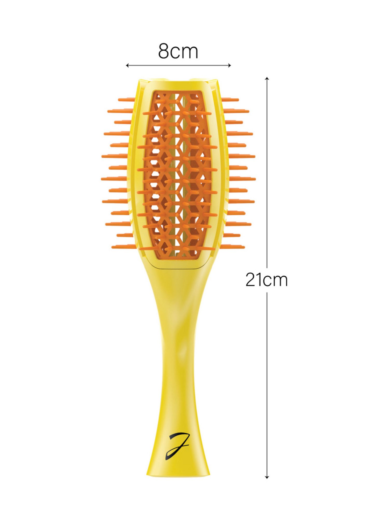 Janeke 1830 Professional Orange & Yellow Vented Tulip Brush