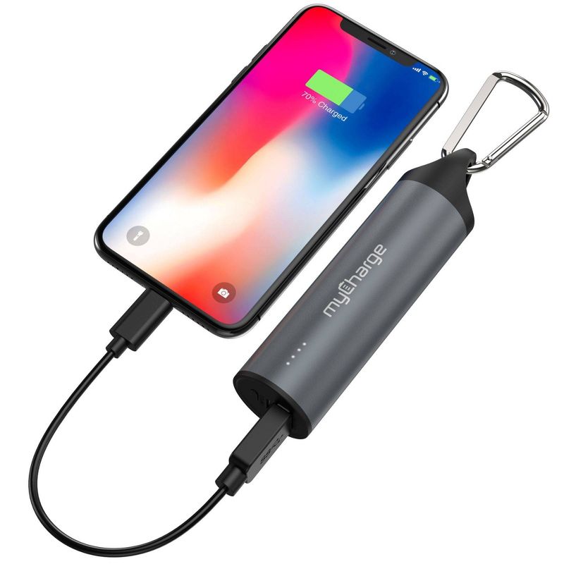 myCharge Simple Power Plus 5000mAh/2.0A Output Power Bank - Gray