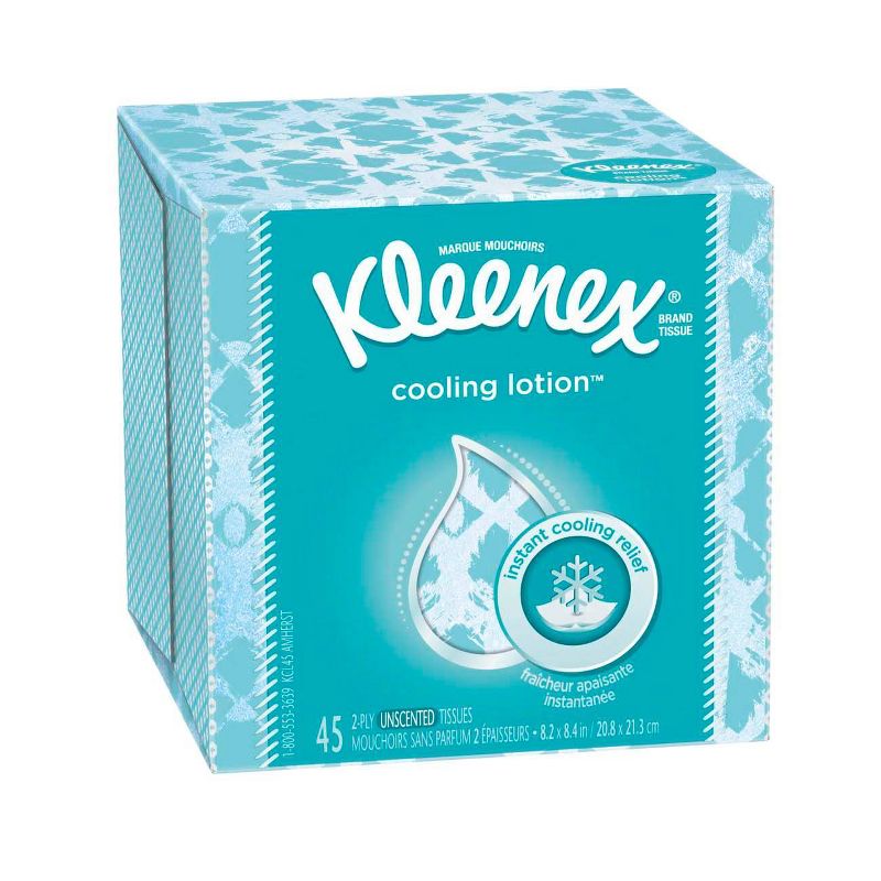 Kleenex Cooling Lotion Tissue Unscented Facial Tissues - 45ct