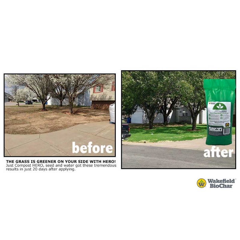 Wakefield HERO Blend 1 Cubic Foot Biochar Organic Garden Compost Bag with Mycorrhizal Fungi