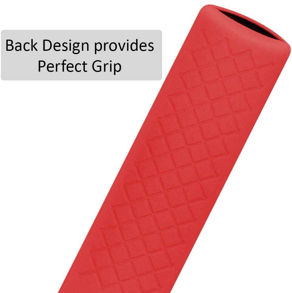 Shockproof Protective Silicone Case/Covers Compatible with All-New Alexa Voice Remote for Fire TV Stick 4K, Fire TV Stick (2nd Gen), Fire TV (3rd Gen) - Red