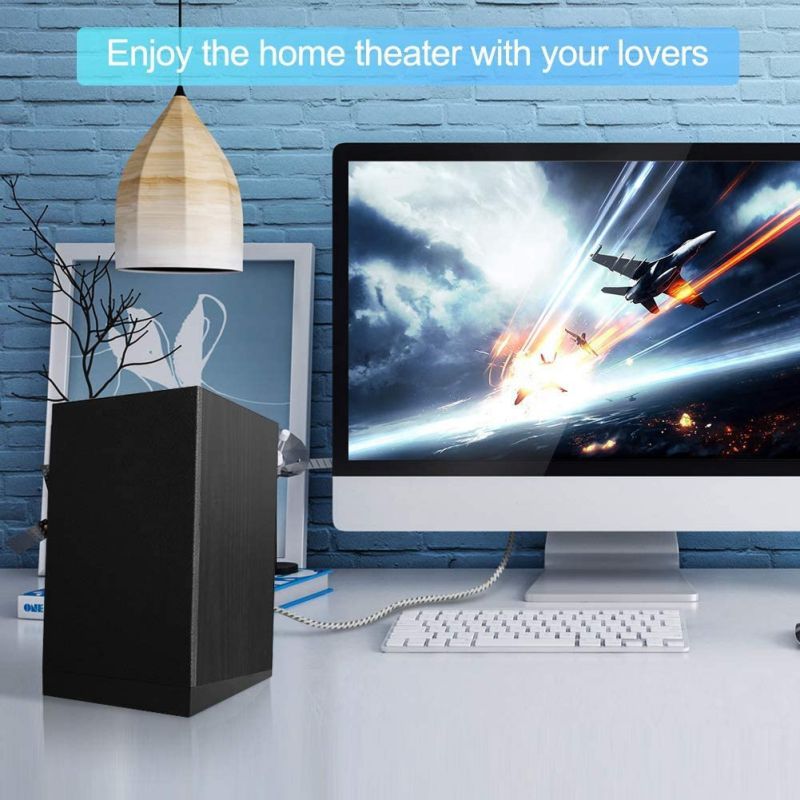 3.5mm to RCA Cable 10FT, CableCreation Angle 3.5mm Male to 2RCA Male Auxiliary Stereo Audio Y Splitter Gold-Plated for Smartphones, MP3, Tablets, Speakers, Home Theater, HDTV, 3M