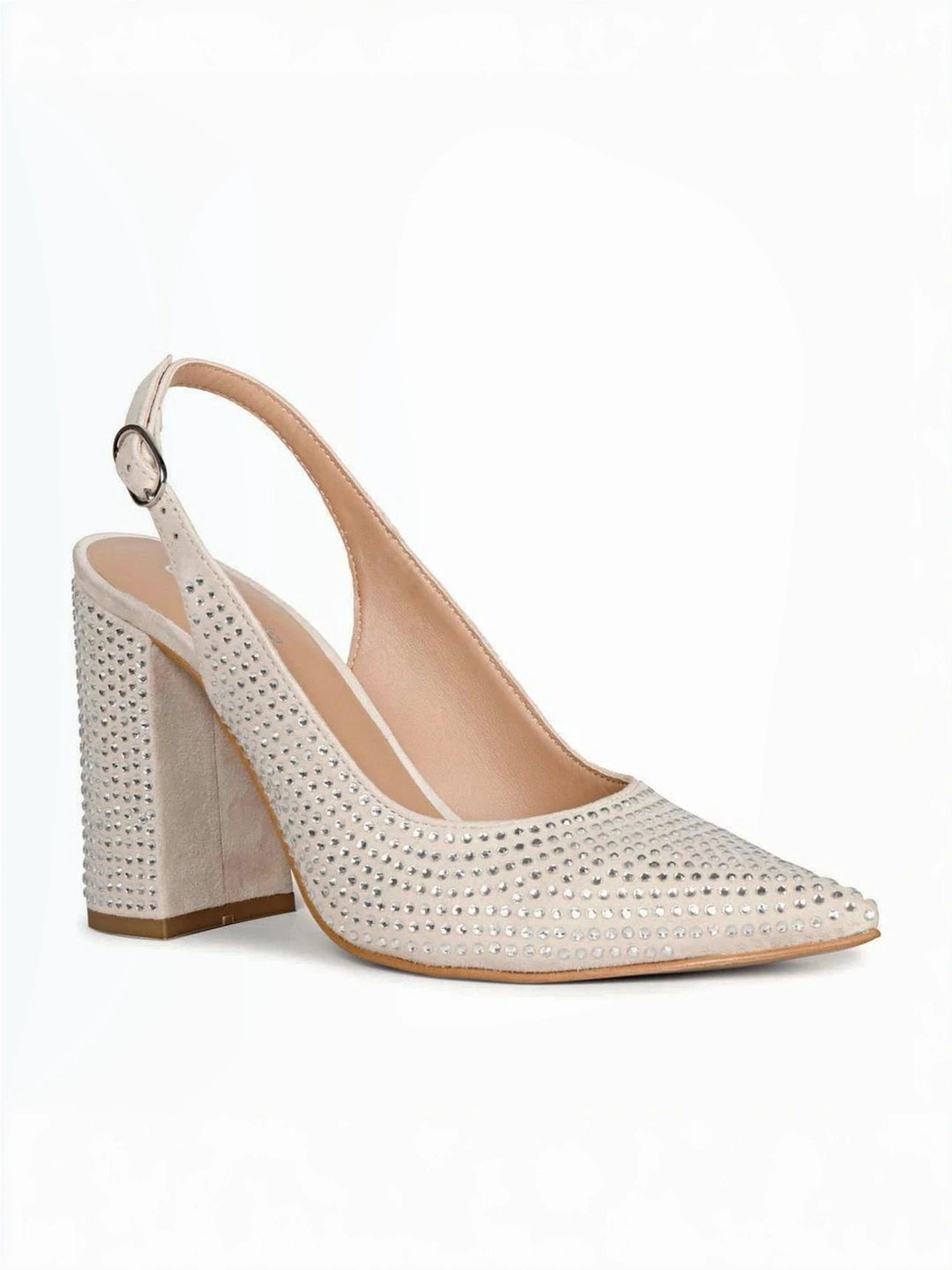 Saint G Women's Alyssa Off White Sling Back Sandals