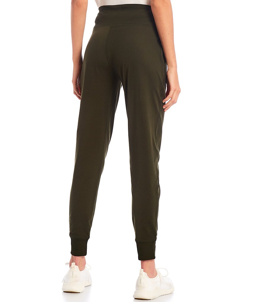 Kinesis High Rise Slim Sueded Jersey Joggers