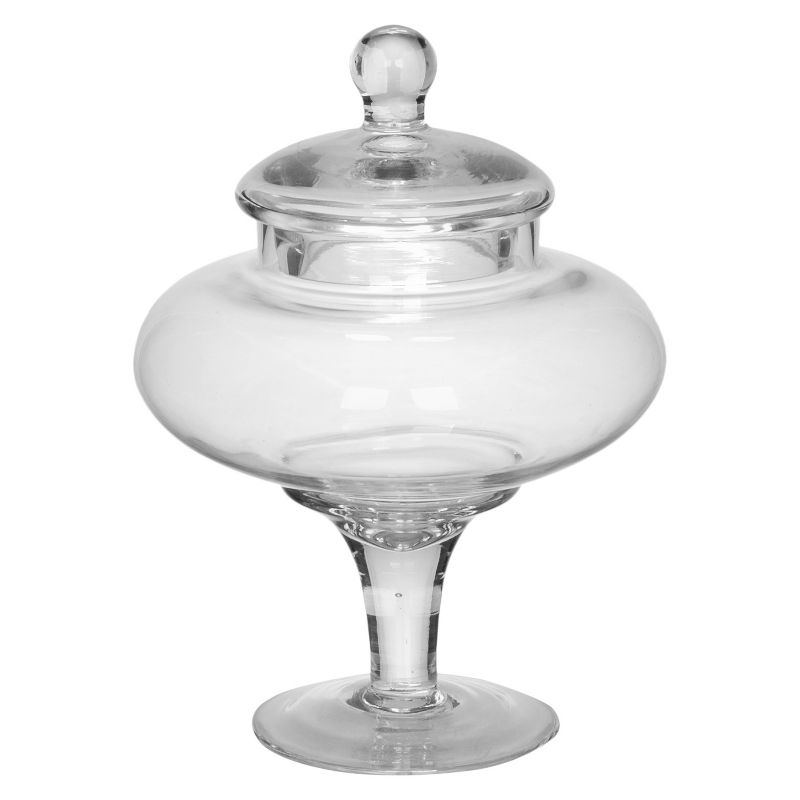 Glass Apothecary Jar - Diamond Star