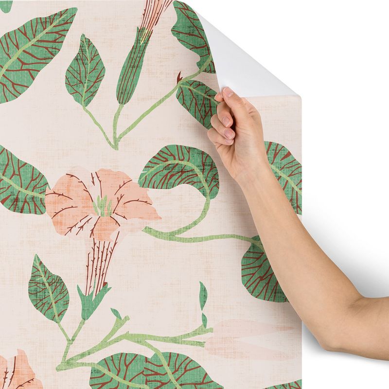 2"x10" Holli Zollinger Desert Moonflower Wallpaper Pink - Deny Designs