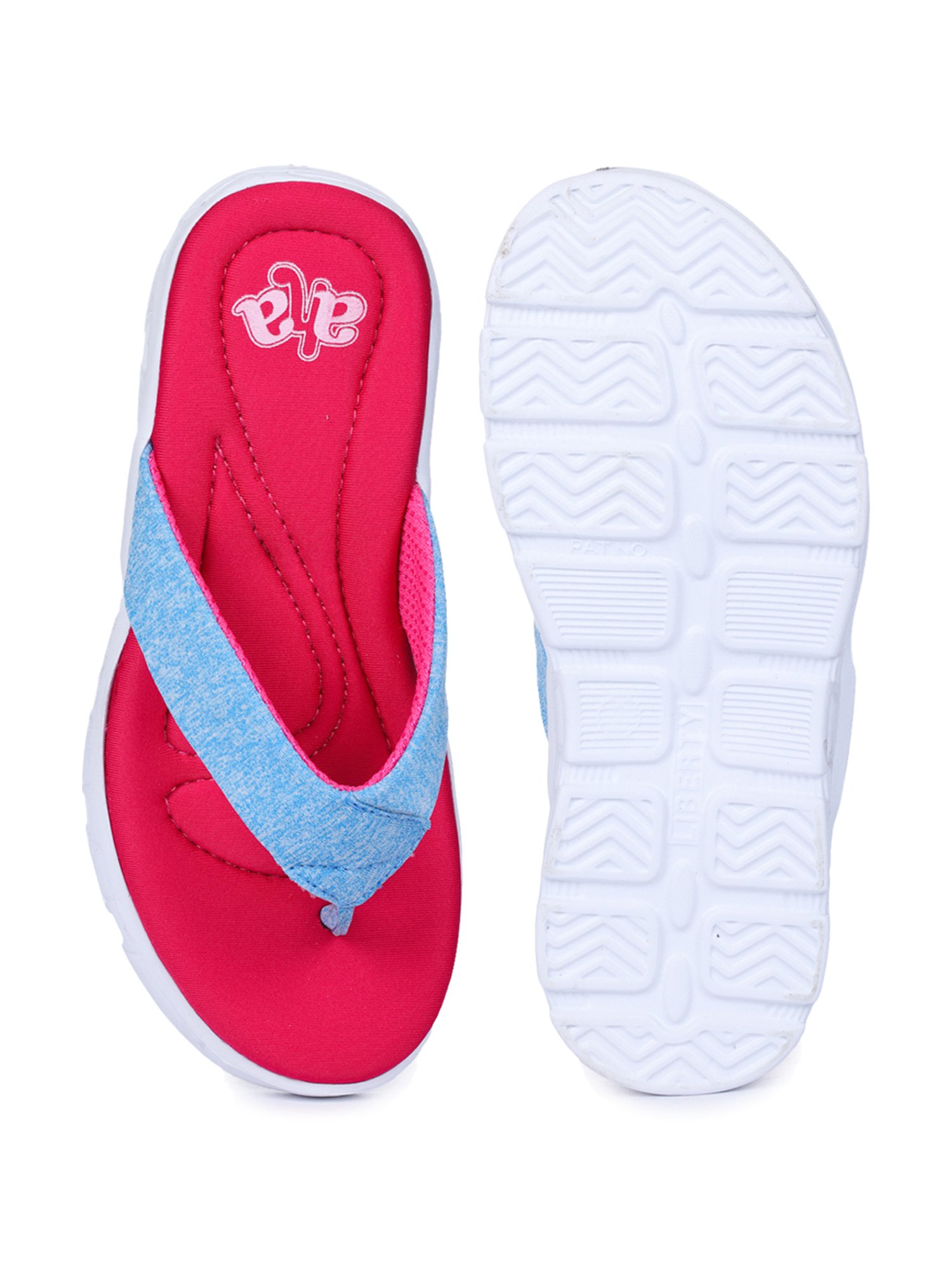 Aha by Liberty Women's Blue & Pink Flip Flops