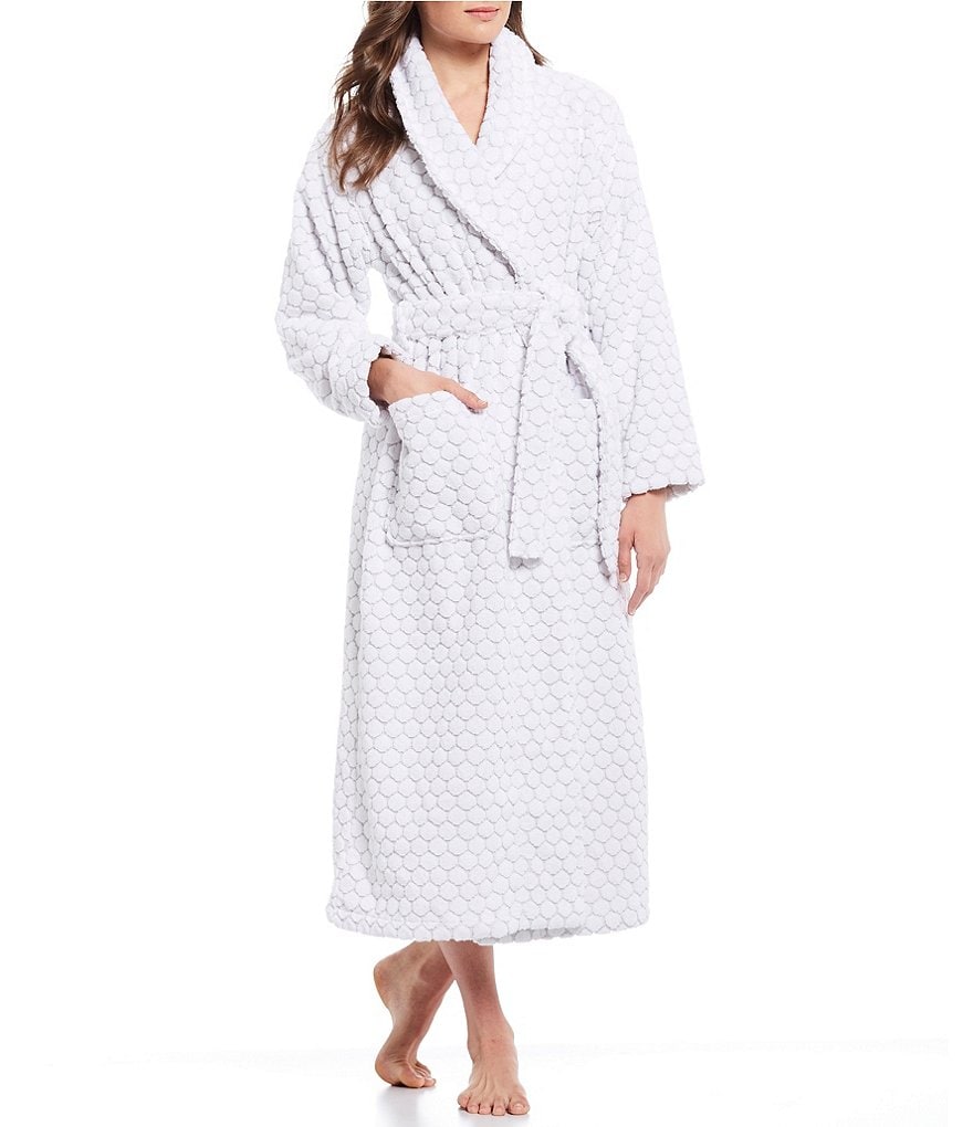 Rob Spa Dot Grey Long Terry Robe
