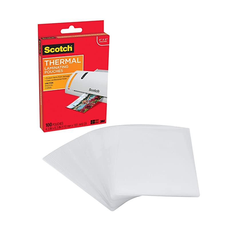 Thermal Laminating Pouches 5 Mil Thick for Extra Protection 43 Inches x 63 Inches 100 Pouches TP5900100