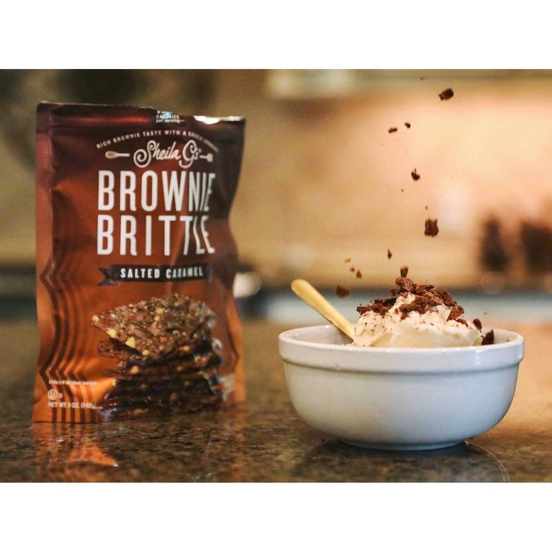 Sheila G's Brownie Brittle, Salted Caramel, Thin & Crunchy Cookies - 5oz