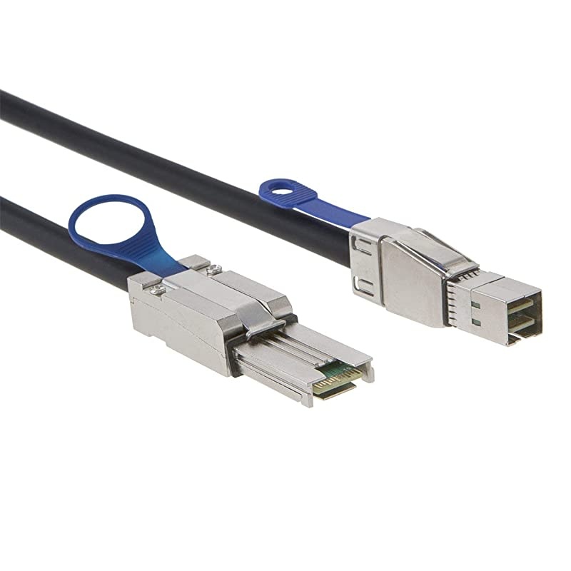 3.3FT External HD Mini SAS SFF-8644 to SFF-8088 Cable, 1M/ Black