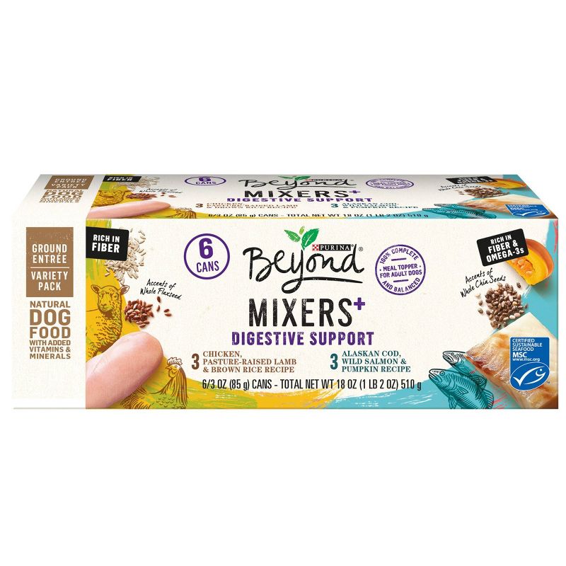 Purina Beyond Mixers Digestive Support Chicken & Cod Wet Dog Food - 3oz/6ct Variety Pack