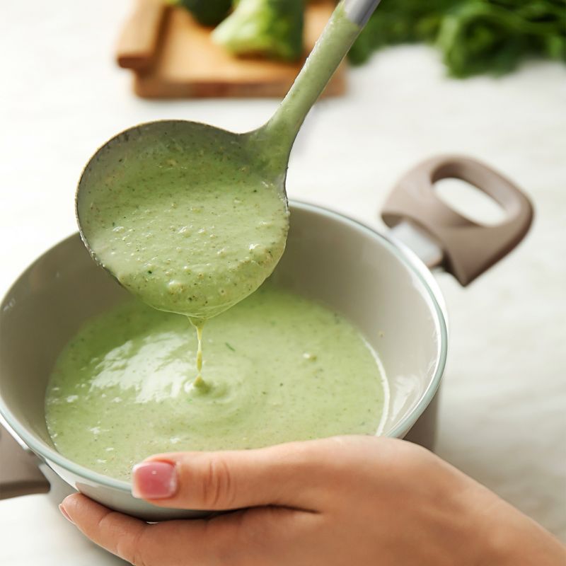 Zulay Kitchen Premium 12-Inch Stainless Steel Ladle with Comfortable Grip