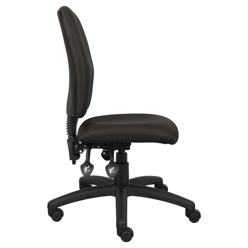 Multi-Function Fabric Task Chair Black - Boss Office Products