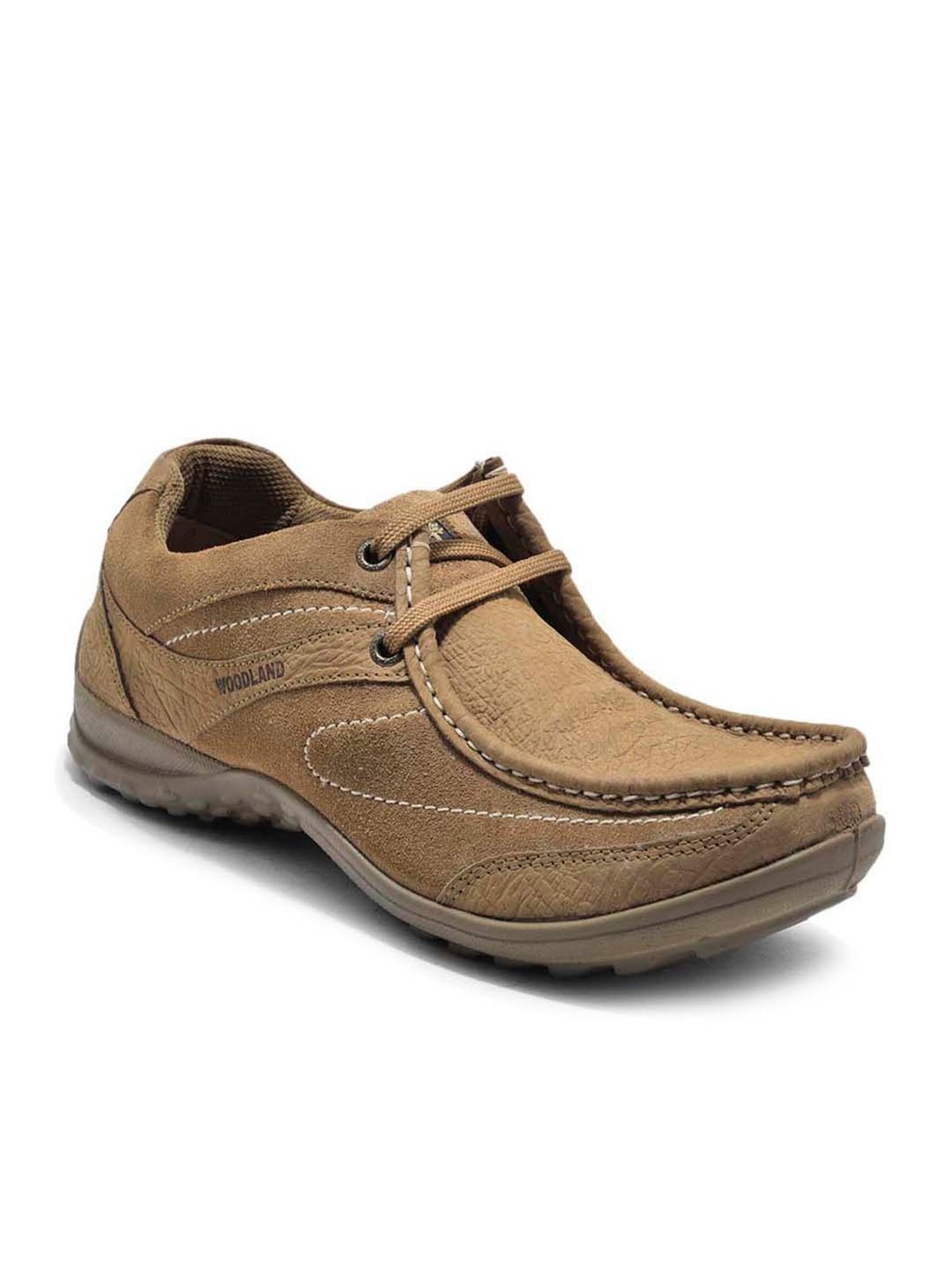 Woodland Men's Camel Casual Slip-Ons