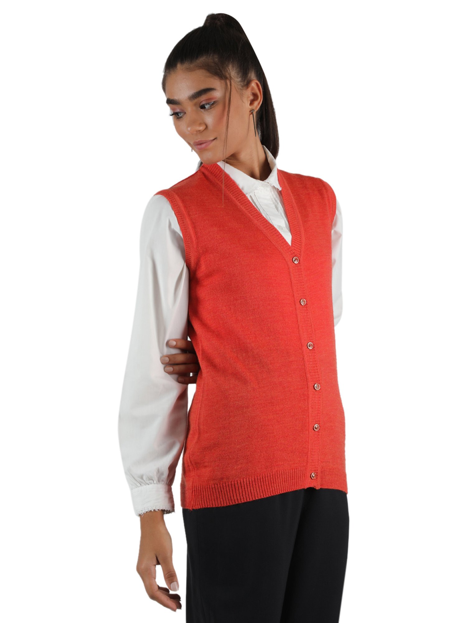 Monte Carlo Orange Open Front Cardigan