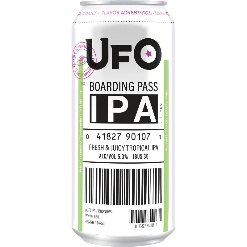UFO Boarding Pass IPA Beer - 4pk/16 fl oz Cans