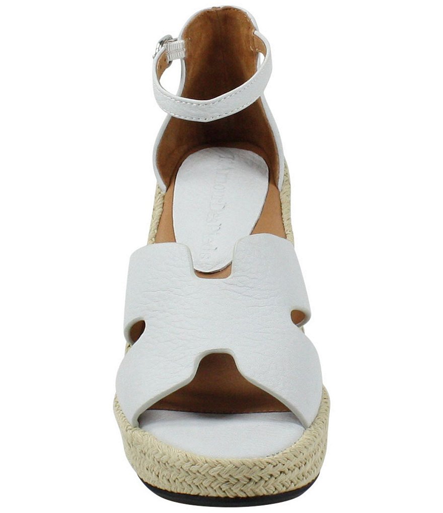L'Amour Des Pieds Iksha Leather Ankle Strap Platform Wedge Sandals